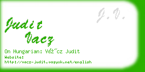 judit vacz business card